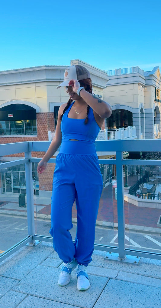 Ocean Breeze Athleisure Jumpsuit