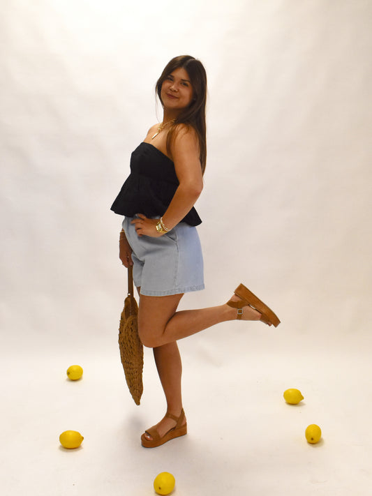 Classic Denim Mom Shorts