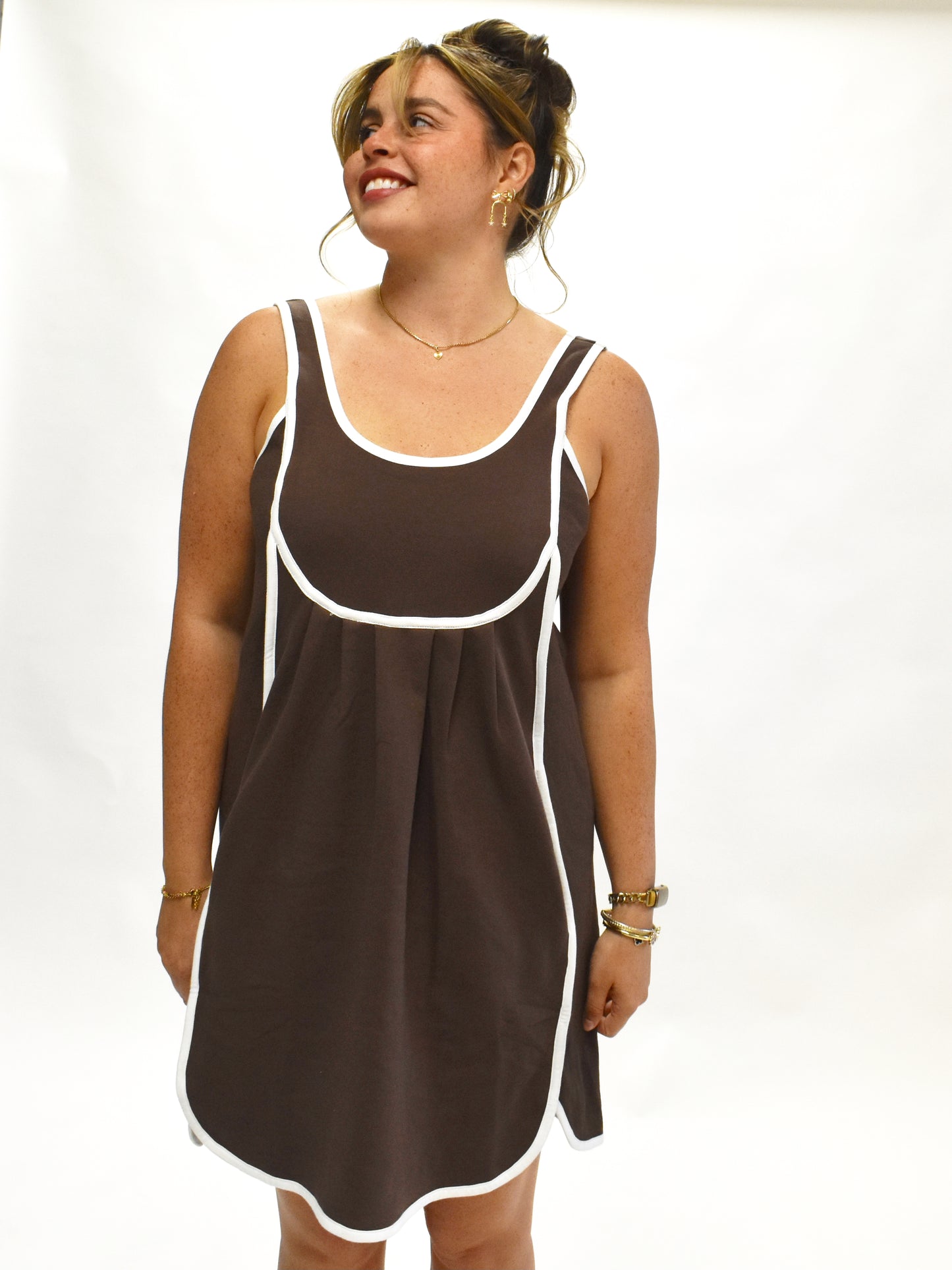 Easy Peasy Cotton Terry Mini Dress