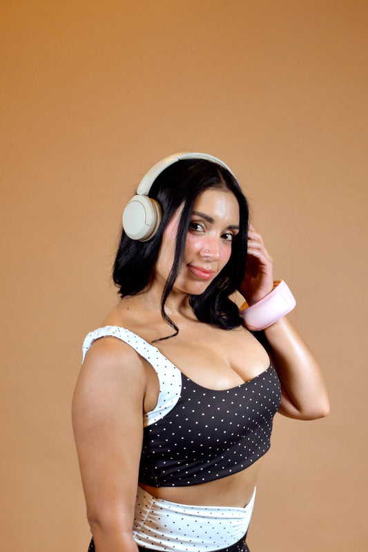 Pilates Princess Polka Dot Sports Bra