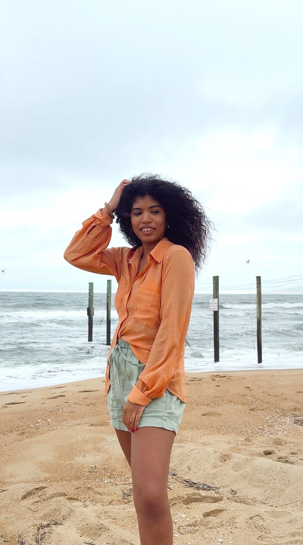 Orange Crush Button Down