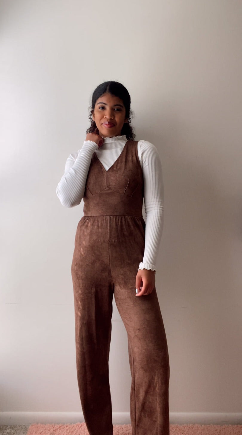 Oak V Neck Jumpsuit