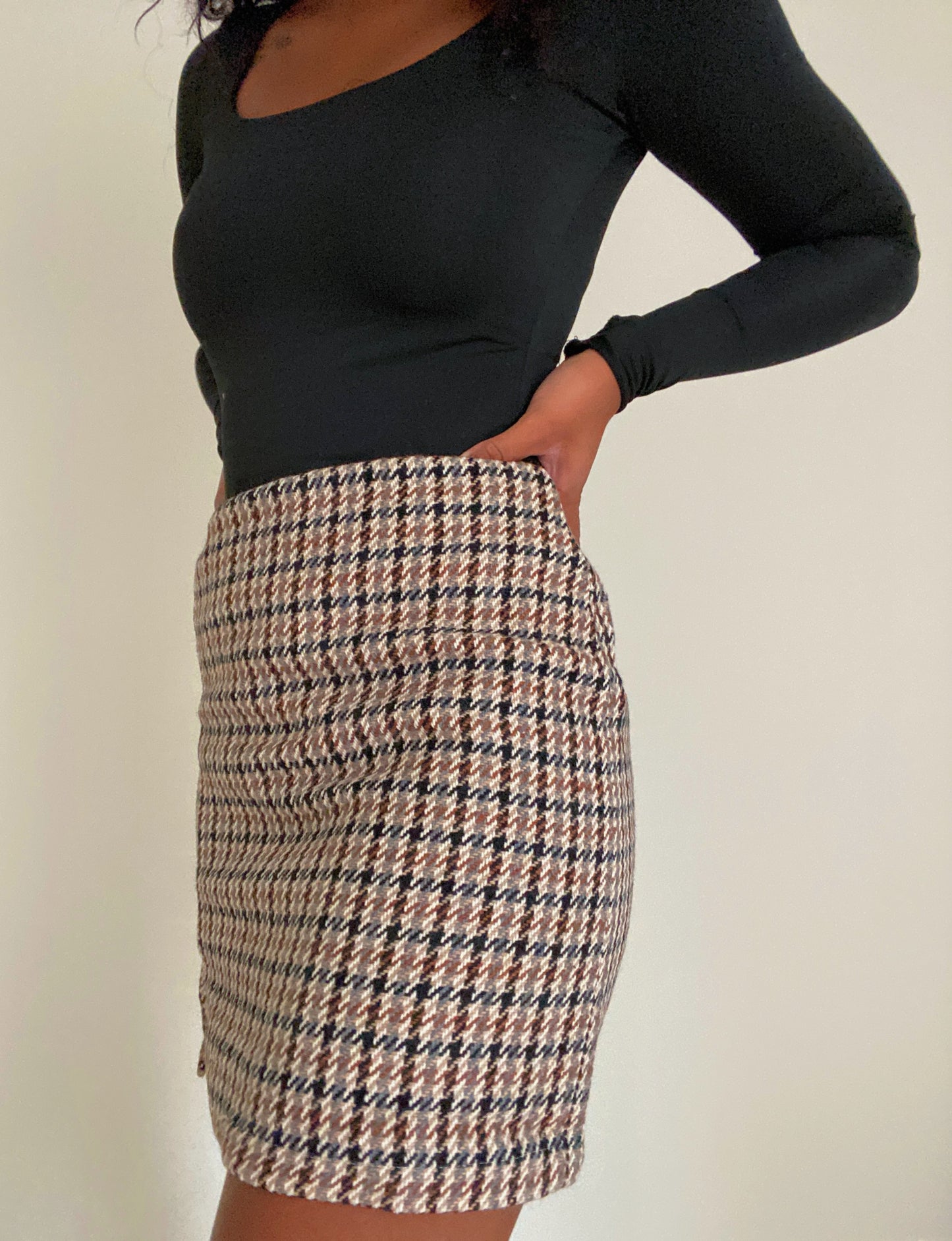 Heavenly Houndstooth Skirt