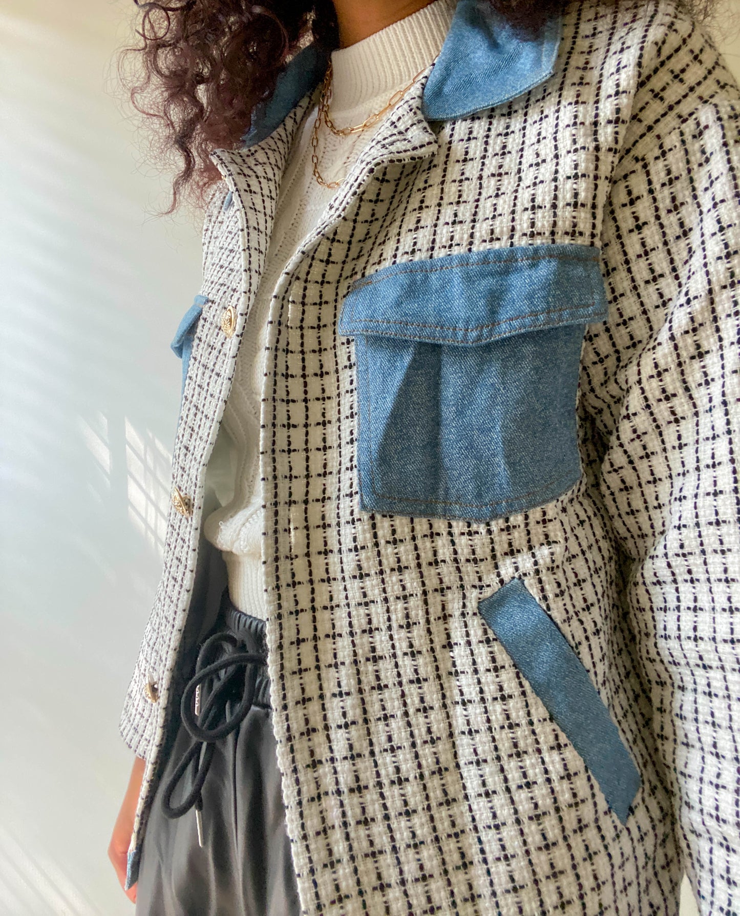 Tweed x Denim Jacket
