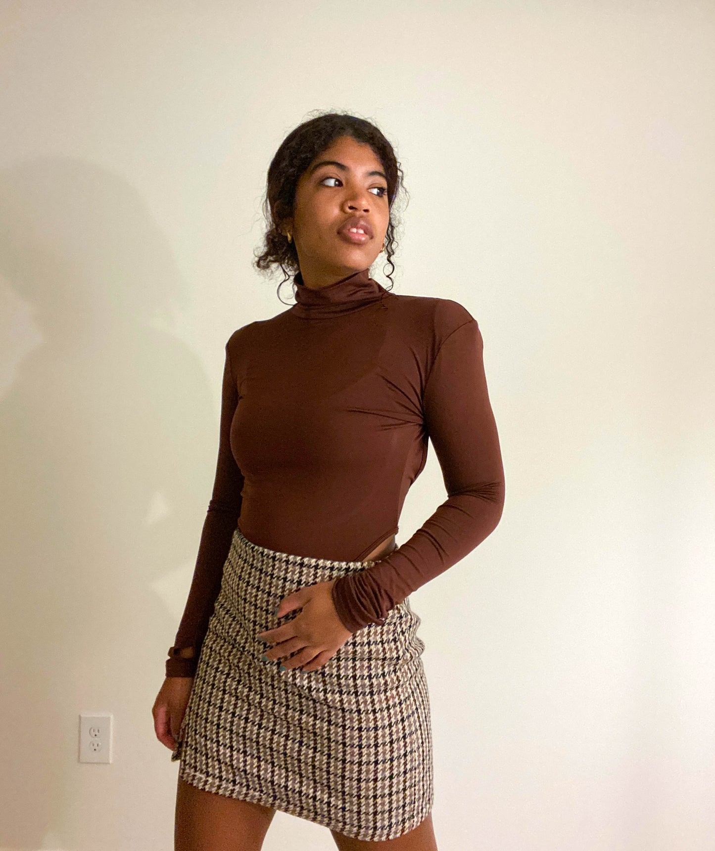 Heavenly Houndstooth Skirt