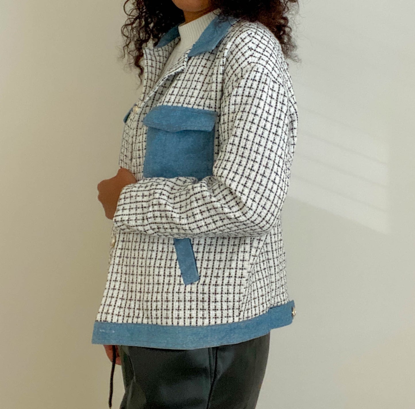 Tweed x Denim Jacket