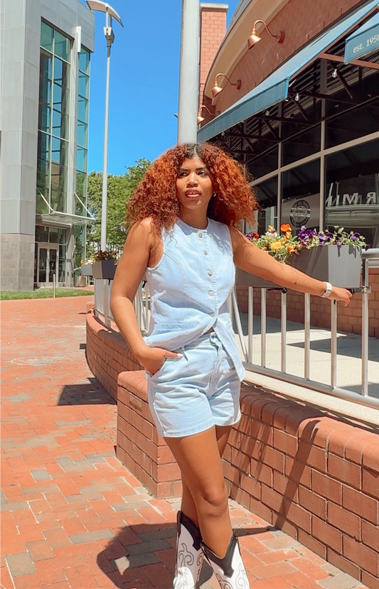 Classic Denim Mom Shorts