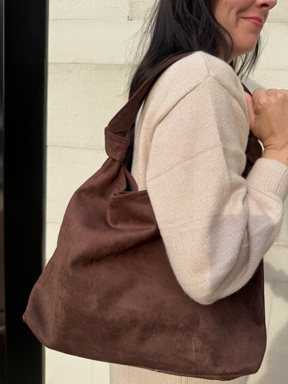Knotted Slouchy Hobo Bag