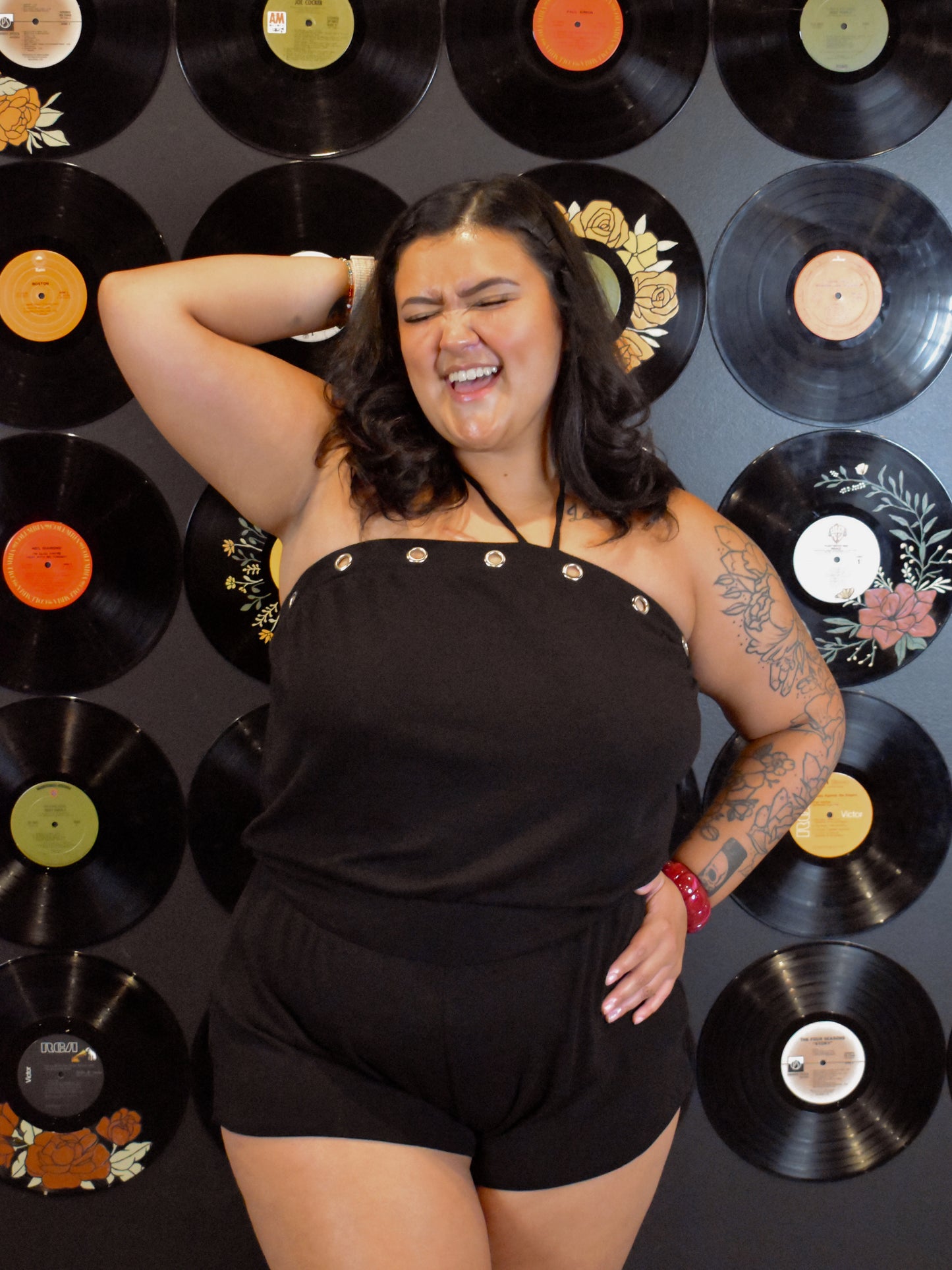 Headliner Romper- Black