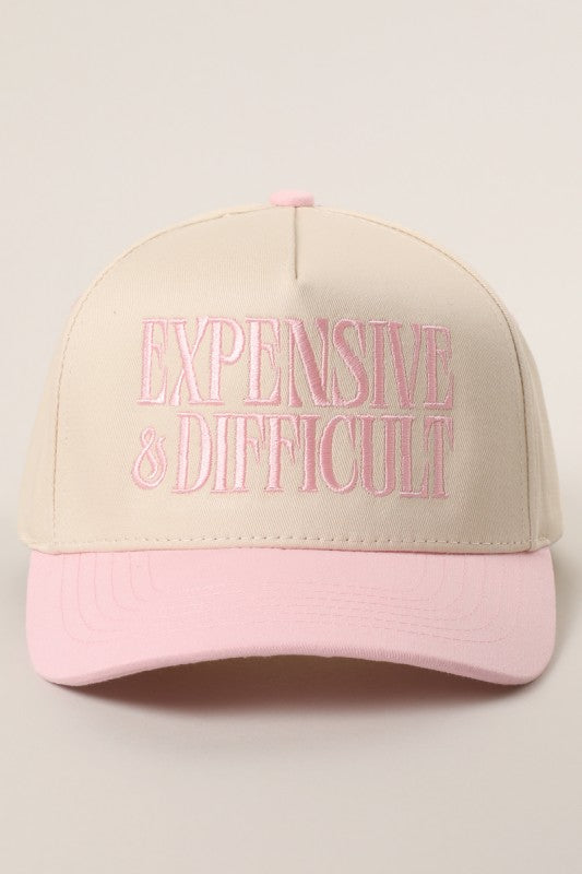 Expensive and Difficult Trucker Hat (Pink)