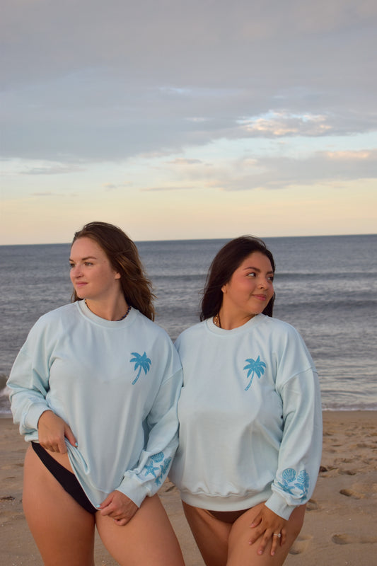 Beach Days 2.0 Embroidered Crewneck