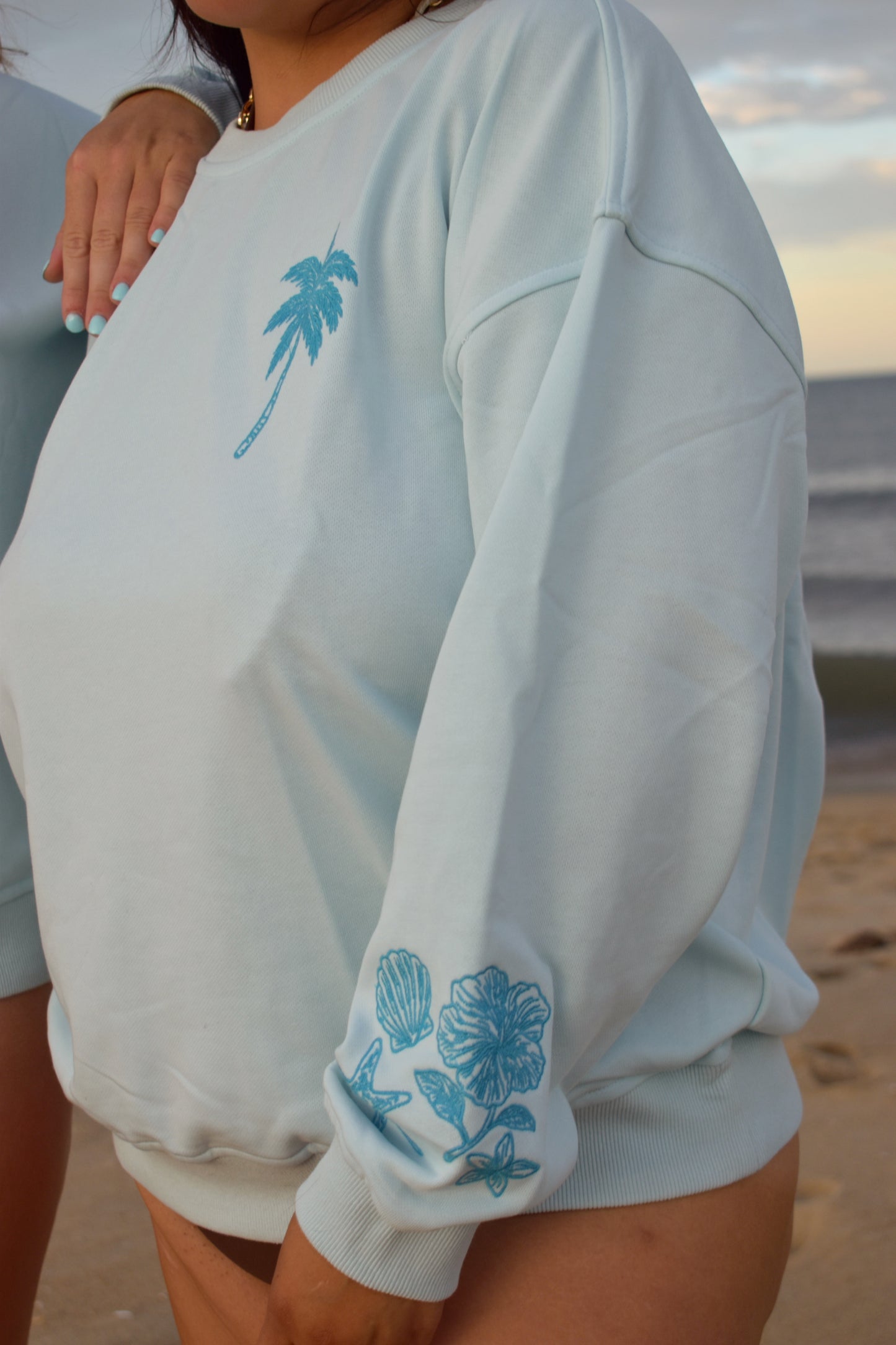 Beach Days 2.0 Embroidered Crewneck