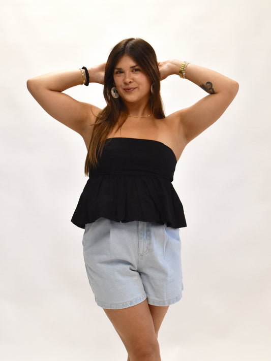 Classic Denim Mom Shorts