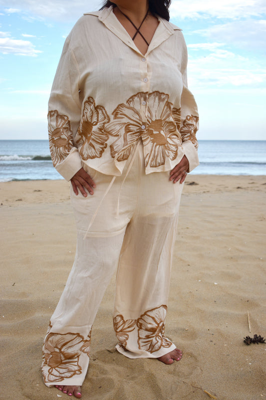 Flores Linen Pants