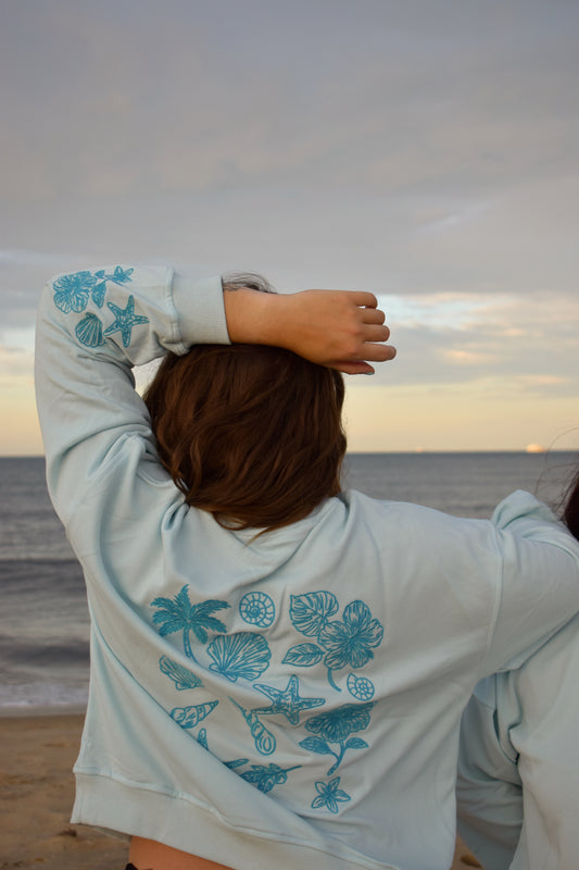 Beach Days 2.0 Embroidered Crewneck