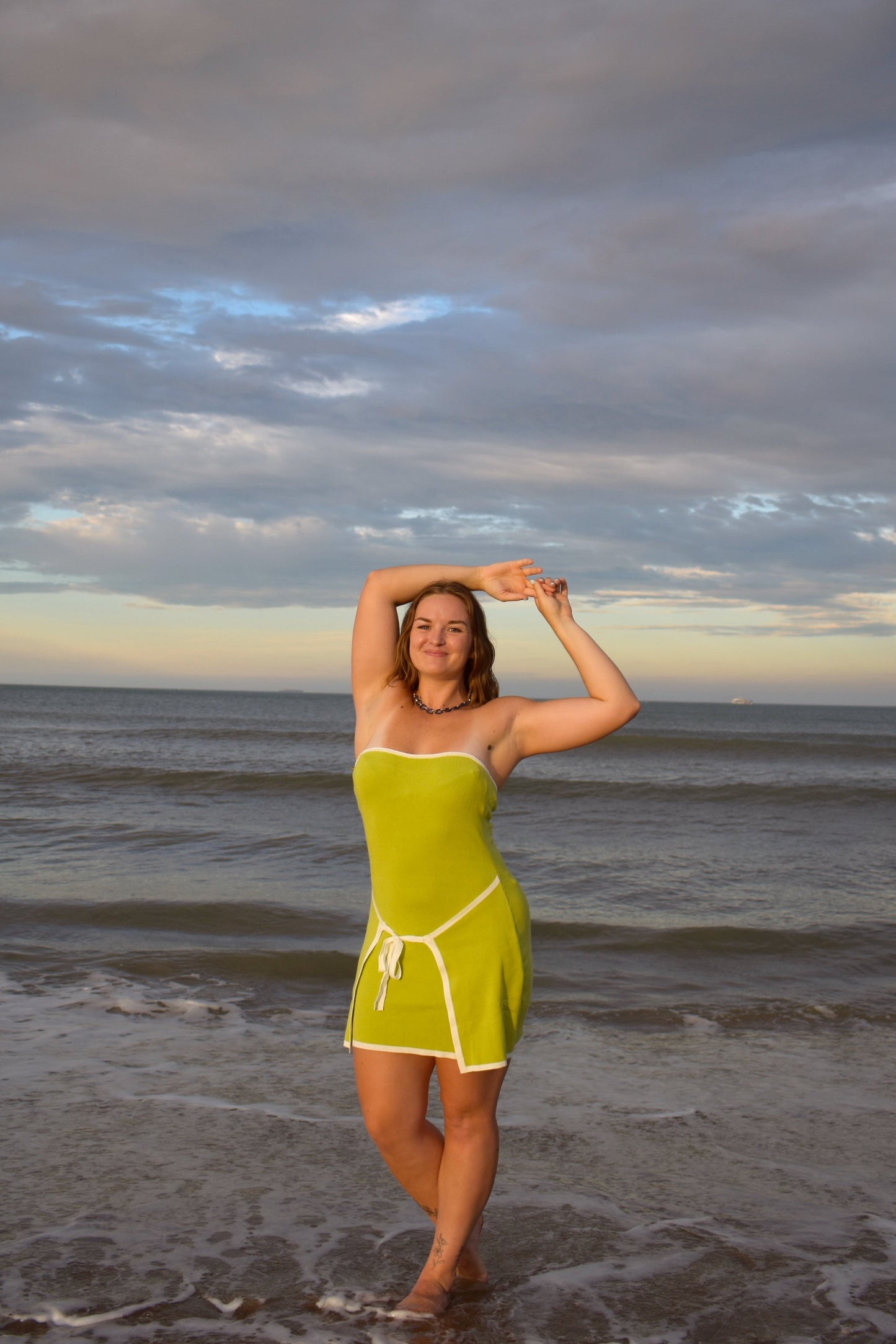 Lime Oasis Mini Dress