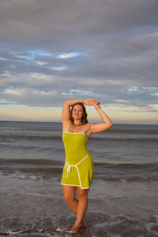 Lime Oasis Mini Dress