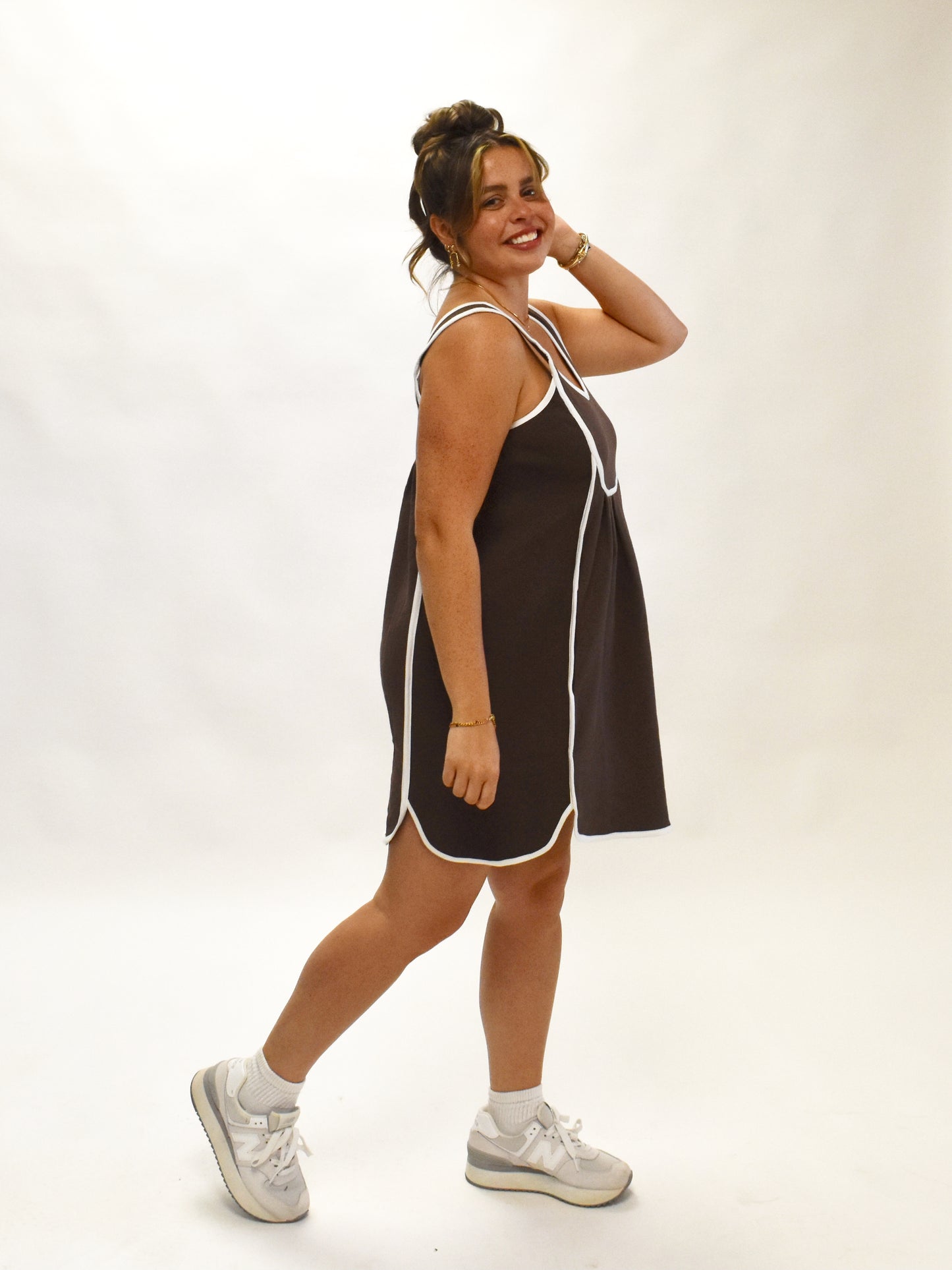 Easy Peasy Cotton Terry Mini Dress